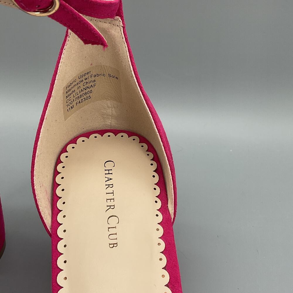 NEW Charter Club Women’s Lilianna Ankle Strap Dress Sandals Pink Size 11M - Picture 5 of 10